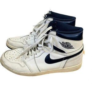 Nike Air Jordan Retro 1 OG High Premium Ying Yang Lace Up Sneaker Size 11.5